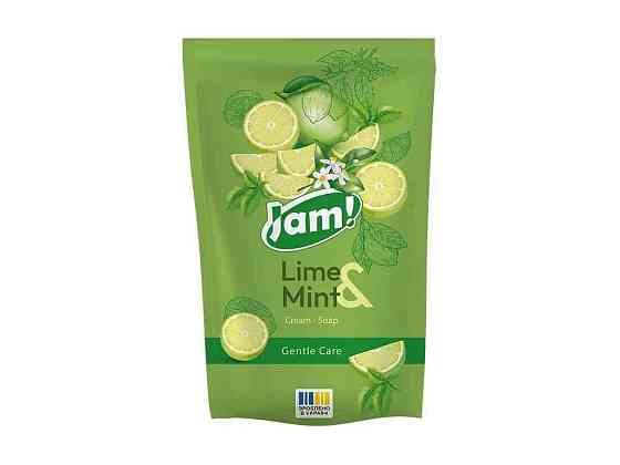 Крем-мило рідке 300мл дой-пак Lime Mint з гліцерином ТМ JAM Київ