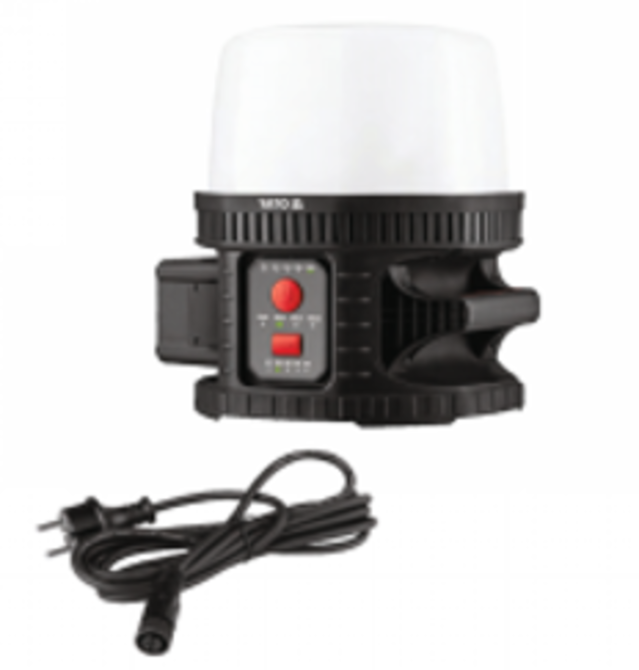 Світильник SMD-діодний, переносний YATO акумуляторний 18В, зона- 360°, 3 режим- 2500/ 5000/ 10000 Lm Одесса - изображение 1