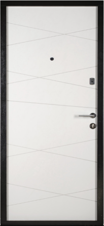 Двері вхідні Наші Двері МЕГА СІТІ Оксид темний / Оксид білий 960х2040 мм Київ