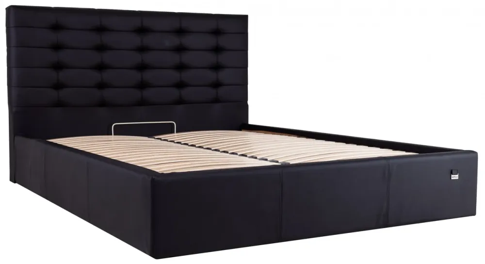 Кровать Двуспальная Erika Comfort 160 х 200 см Fly 2230 С подъемным механизмом и нишей для белья Черный Киев - изображение 2