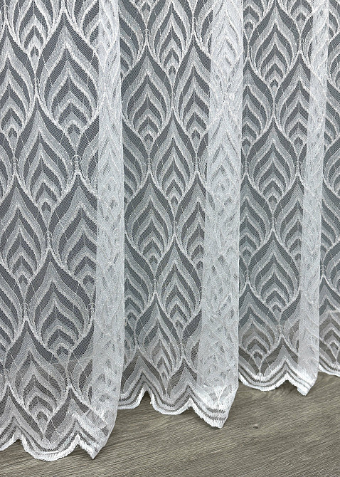 Тюль Гіпюр колір білий 1588т Київ - фото 5