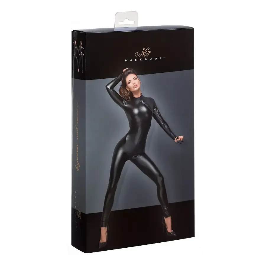 Комбінезон Noir Handmade F162 Powerwetlook overall with leash and two-way zipper - S Львов - изображение 5