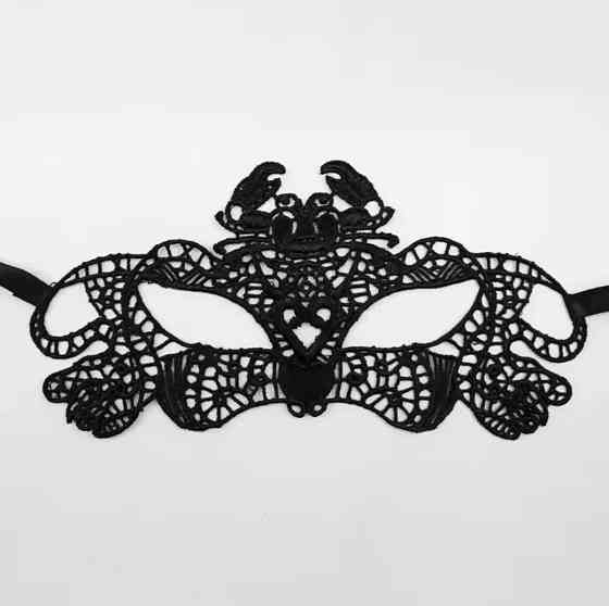 Маска карнавальная для лица Краб one size черный Киев