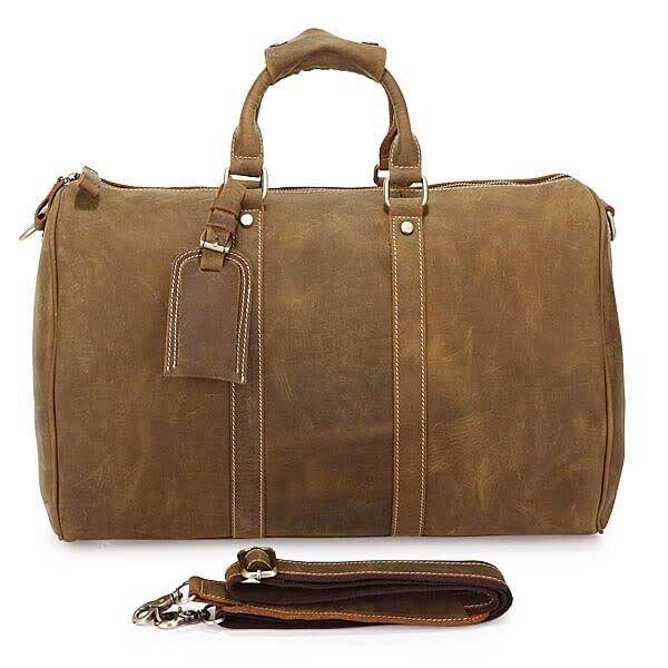 Сумка дорожня з вінтажній шкіри Коричнева (Vintage) Київ - фото 10