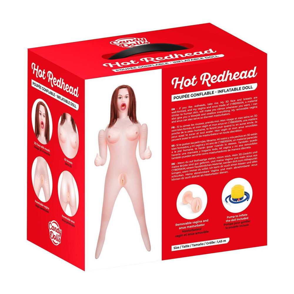 Надувна секс лялька Candy Dolls Hot Redhead Sex Aura Київ - фото 2