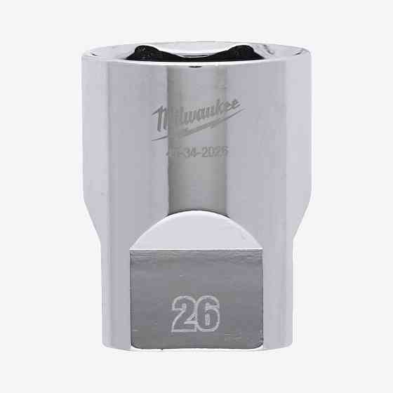 Головка хромированная метрическая 1/2'' MILWAUKEE, 26мм Одесса