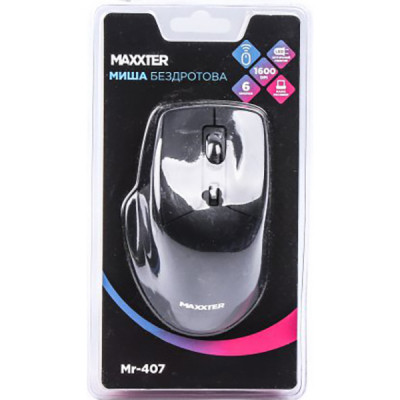 Мишка Maxxter Mr-407 Wireless Black (Mr-407) Вінниця - фото 5
