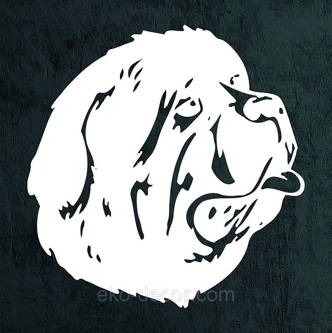 Декоративне настінне Панно «Мастиф», Декор на стіну 90*90 см, Білий Київ - фото 8