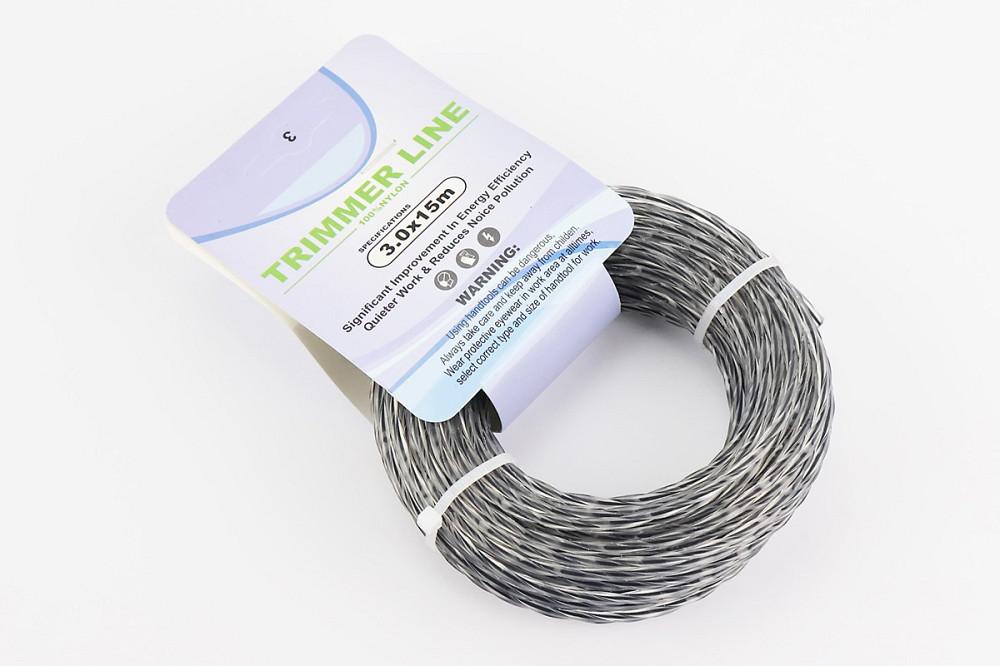 Струна косильна d-3,0mm, 15м "свердло", двокомпонентна (різні кольори, можливий напис 3,3mm) Бершадь - фото 1