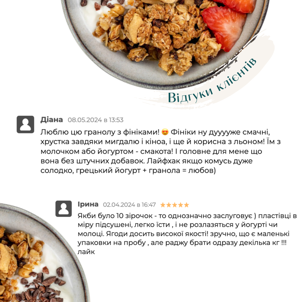 Набір граноли Mini Finik, 1 кг & Pistachio & Mint, 250 г у подарунок Gregory Mill Київ - фото 3