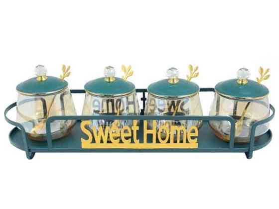Банка на підставці 300мл Sweet Home 5пр/наб YG00934-4 ТМ STENSON Київ