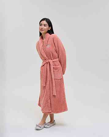 Теплий однотонний жіночий халат Nicoletta Queen — Велюрсофт 94118 Київ