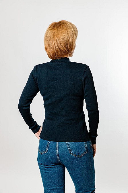 Водолазка женская,тёмно-синяя, топ Крохатушка одяг Киев - изображение 2