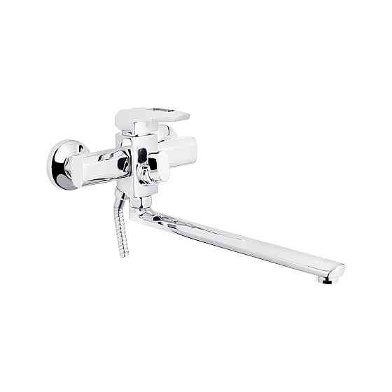 Змішувач для ванни Kroner KRM Kante - C070 з душовим гарнітуром, хром Київ