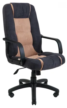 Офісне Крісло Керівника Richman Chelsea Misti Dark Grey-Cream Пластік М1 Tilt Серо-бежевий Київ