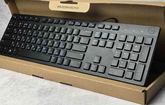 Клавіатура мультимедійна usb Dell kb216-bk-uke Нова. Харків