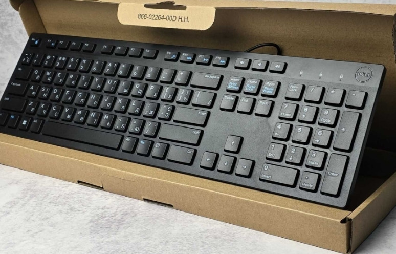 Клавиатура мультимедийная usb Dell kb216-bk-uke Новая. Харьков - изображение 3
