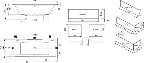 Ванна FORMY 02 SLIM 180 x 80 Киев