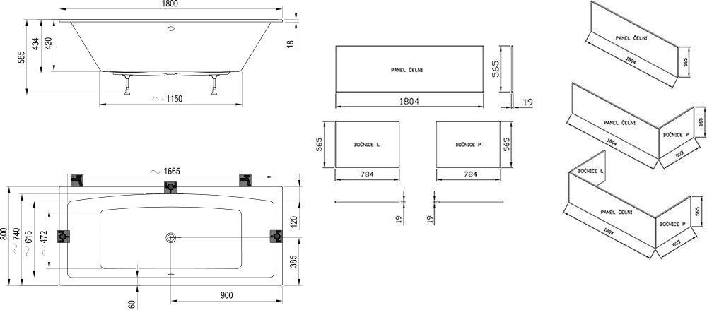 Ванна FORMY 02 SLIM 180 x 80 Киев - изображение 1