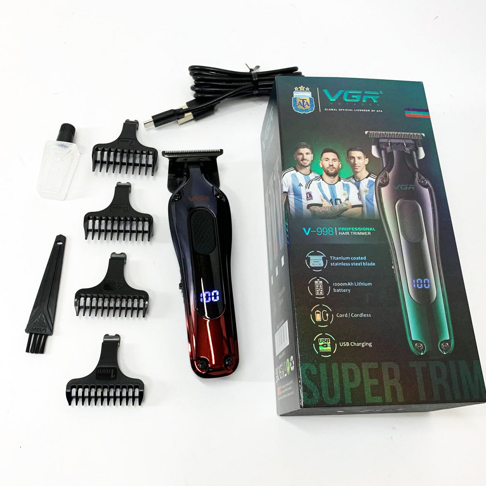 Професійна машинка для стрижки волосся в салон VGR V-998, Машинка для стрижки волосся і гоління JW-54 Івано-Франківськ - фото 10