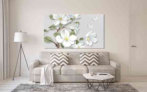 Картина холст в гостиную / спальню  Квіти      MLP_301 50x100 см Киев