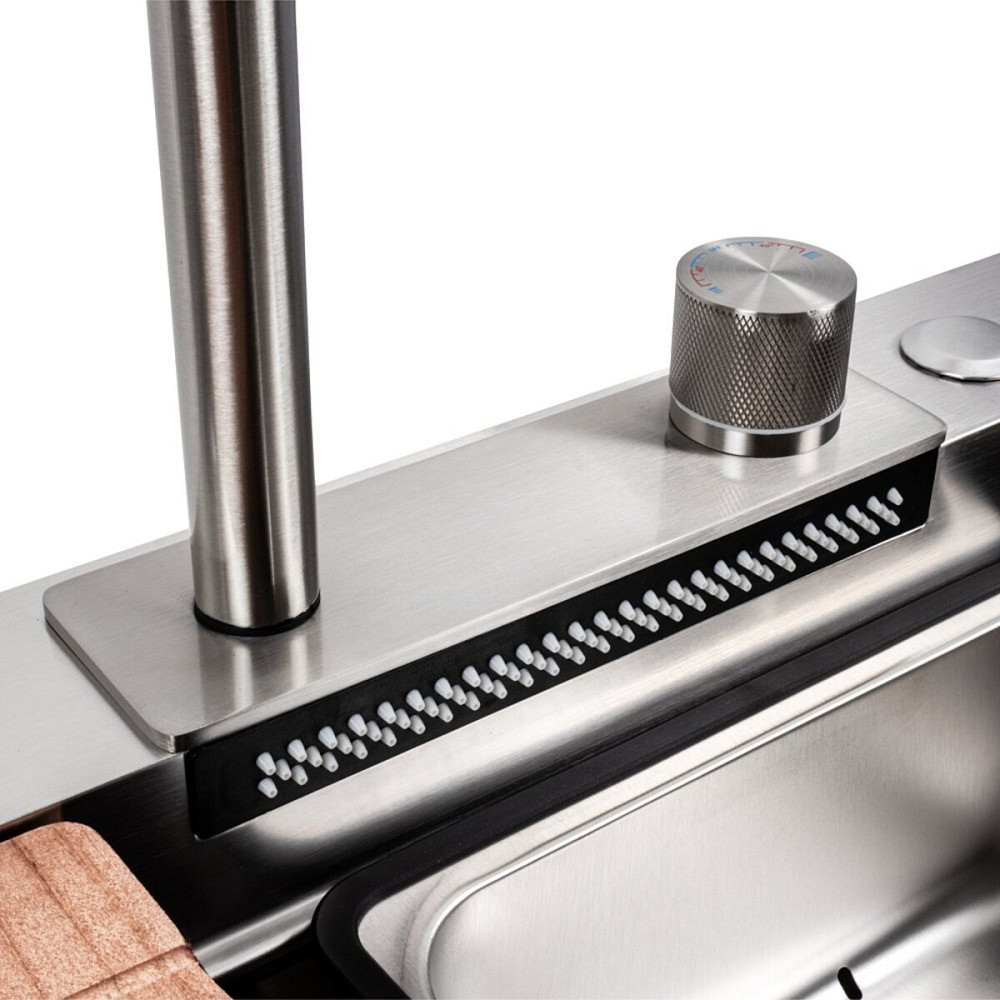 PLATINUM Кухонна мийка нержавійка CM 75*46A Platinum Handmade "Водоспад" Киев - изображение 4