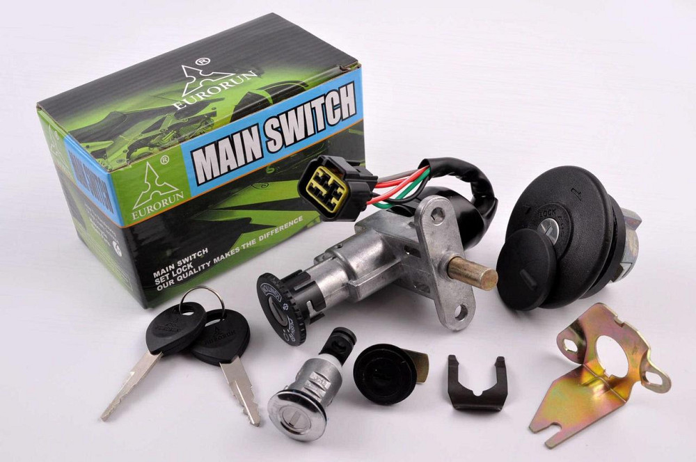 Замок зажигания комплект на скутер Стелс VORTEX 5 проводов Мукачево - изображение 1