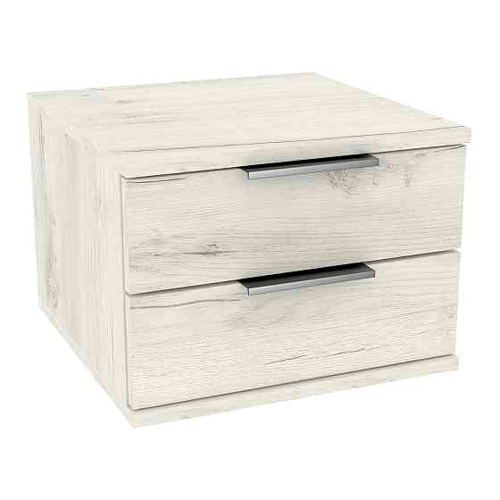 Тумба навесная прикроватная Кристалл, Дуб Крафт Білий, 400/400/290 Львов