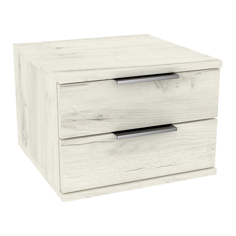 Тумба навісна приліжкова Крістал, Дуб Крафт Білий, 400/400/290 Львів - фото 1