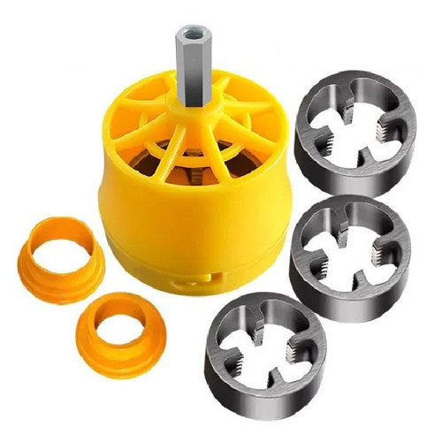 Набор сантехнический на дрель для нарезки резьбы пластиковых ППР труб 7вещей Винница - изображение 4