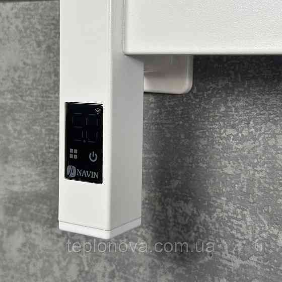 Електрична сушарка для рушників NAVIN Largo 1100х500 Sensor з Wi-Fi, широкий лівобічний білий оксамит Чернівці