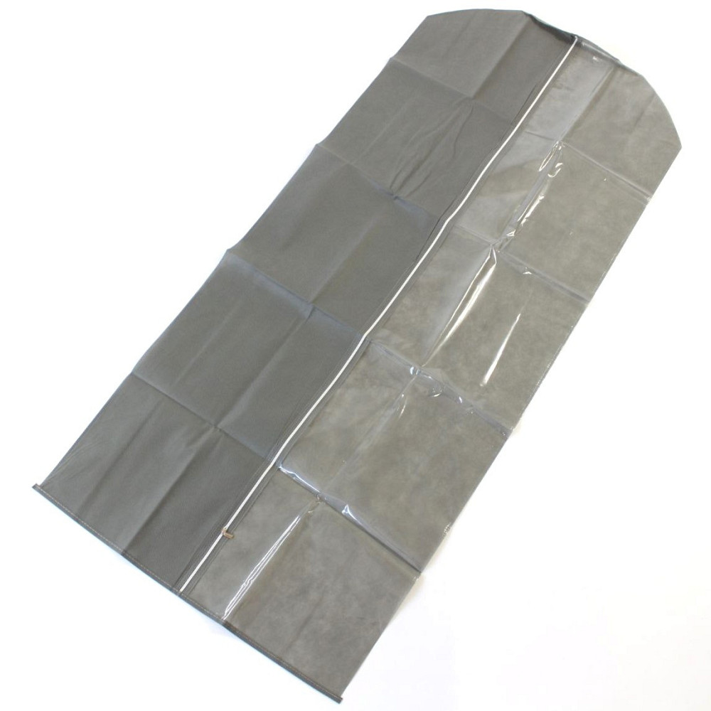 1шт Чохол для одягу на змійці 140х60см,напівпрозорий,Сірий SBR Київ - фото 6