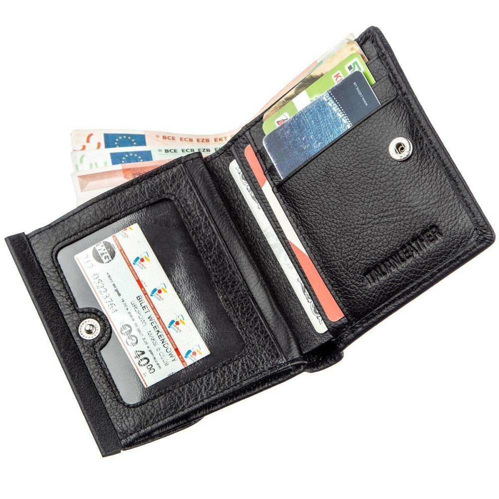 Женский бумажник с монетницей ST Leather 18919 Черный Киев - изображение 3