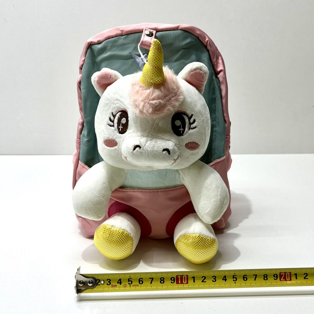 Рюкзак з м'якою іграшкою Єдиноріг 1 відділення 20см Рожевий (FG24032735B) Чернігів - фото 9