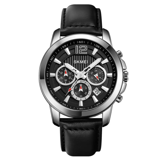 Годинник чоловічий наручний Skmei 1989 (Сріблястий з чорним) Вінниця