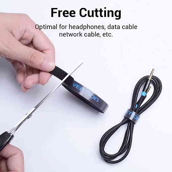 Органайзер для кабелів Vention Cable Tie 1M Black (KAABI) Николаев