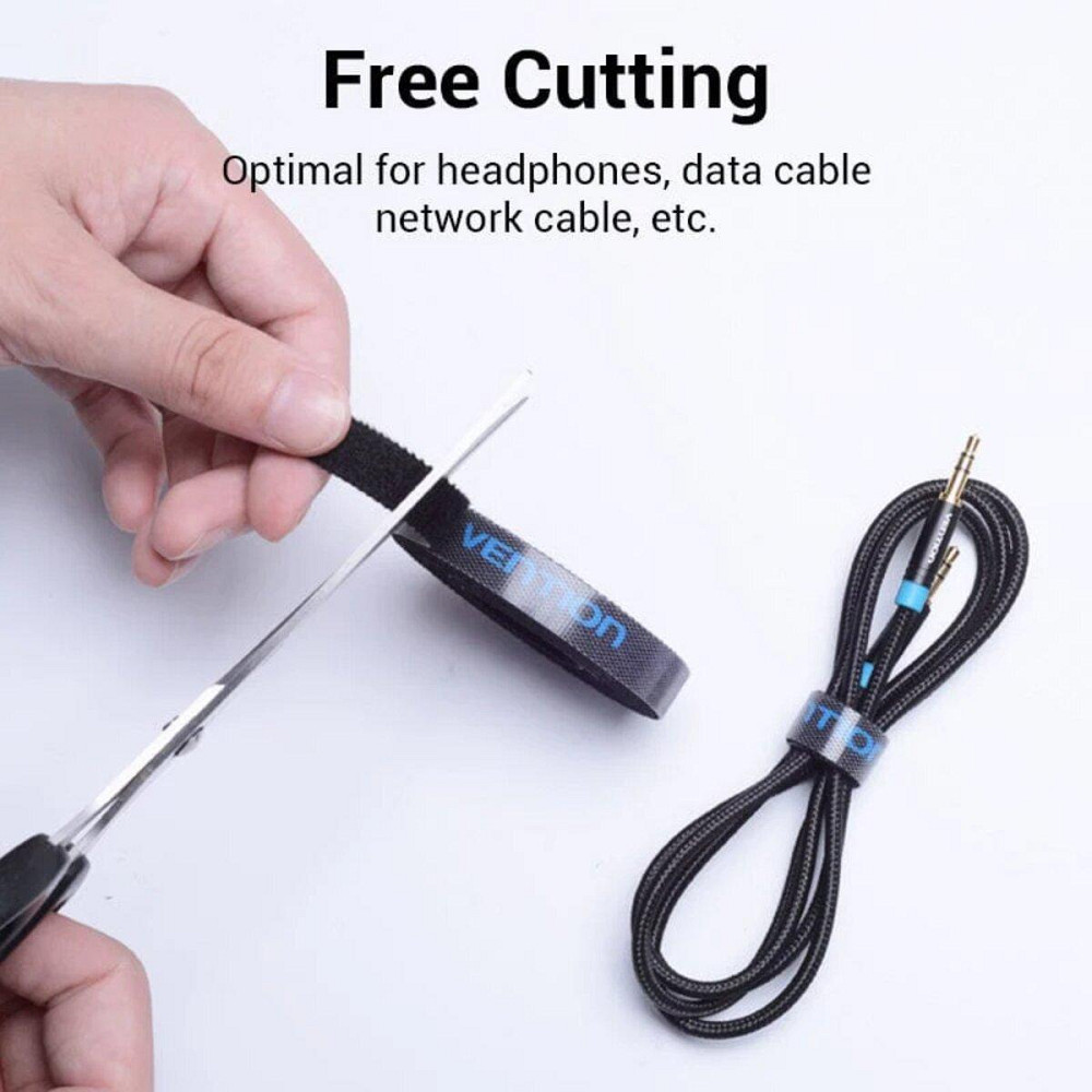 Органайзер для кабелів Vention Cable Tie 1M Black (KAABI) Николаев - изображение 2