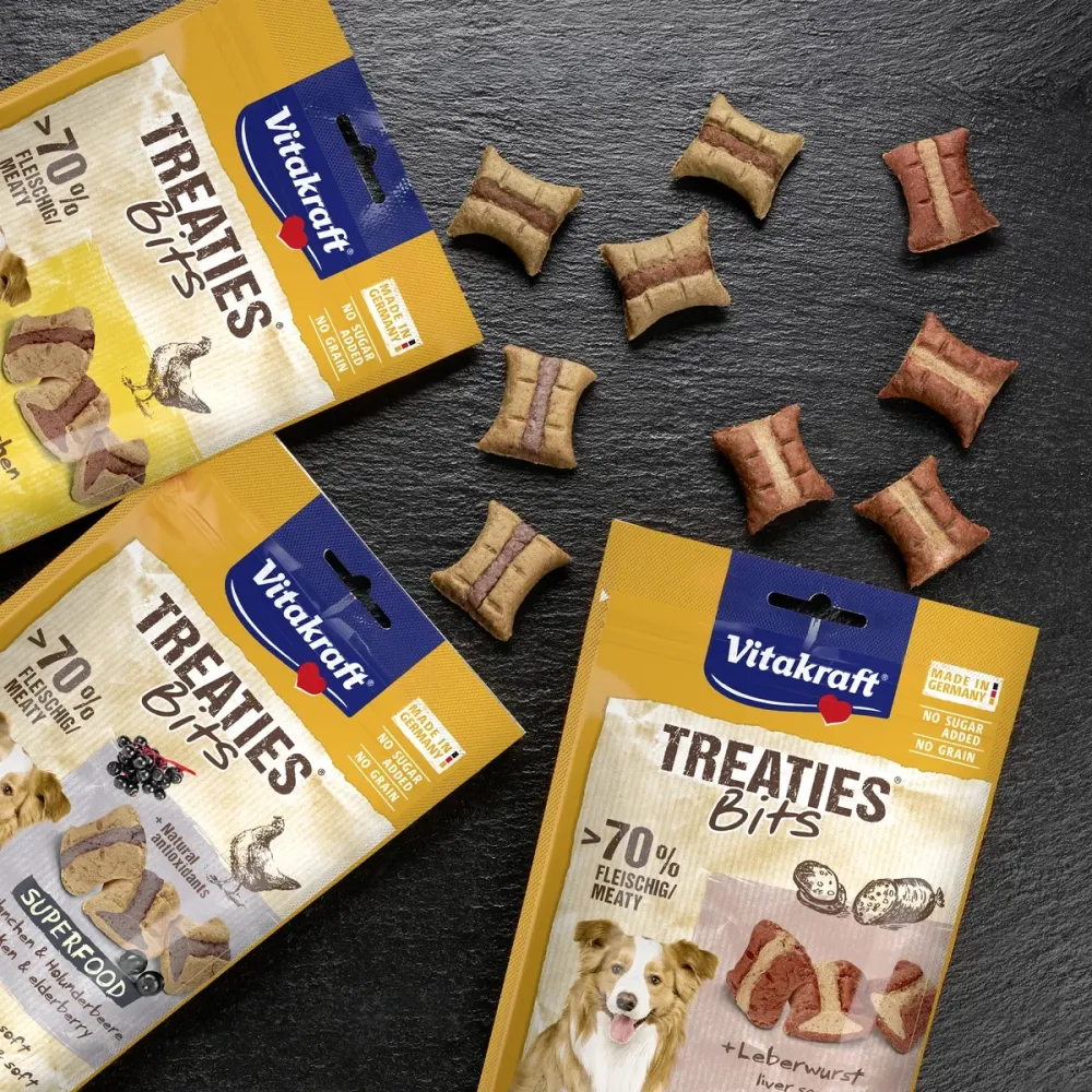 М’які закуски для собак Вітакрафт Vitakraft Treaties BITS ласощі з ліверною ковбасою, 120 г Вінниця - фото 5
