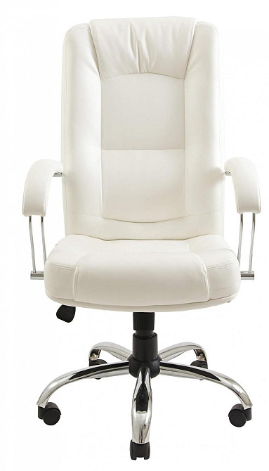 Офісне Крісло Керівника Richman Alberto Boom 01 Хром М1 Tilt Білий Київ - фото 2