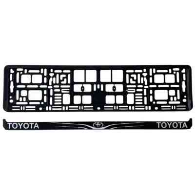 Рамка номерного знака Poputchik Toyota (24-117-IS) Винница