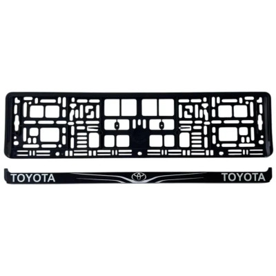 Рамка номерного знака Poputchik Toyota (24-117-IS) Вінниця - фото 2