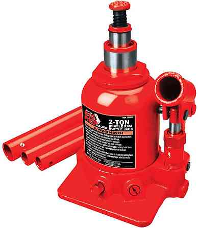 Домкрат гідравлічний двоштоковий 2 т 150-370 мм низькопрофільний TORIN TF0202 Одеса