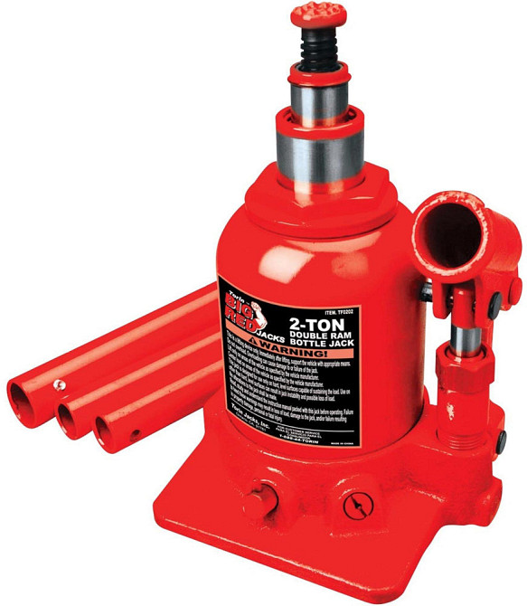 Домкрат гидравлический двухштоковый 2т 150-370 мм низкопрофильный TORIN TF0202 Одесса - изображение 2