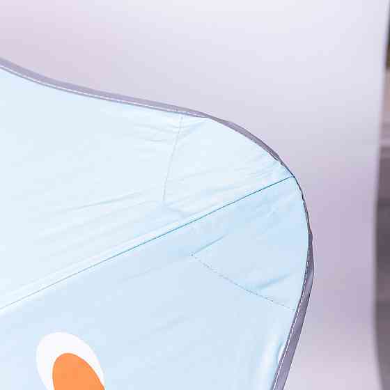 Дитячий механічний зонт з принтом, 90 см, голубий Київ