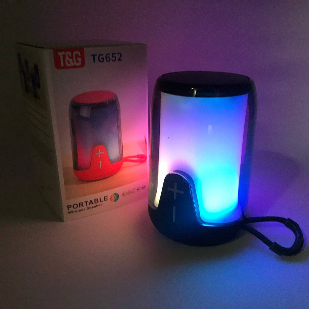 Bluetooth колонка з красивим підсвічуванням TG652, Bluetooth колонка з led підсвічуванням IL-50 Львів - фото 4