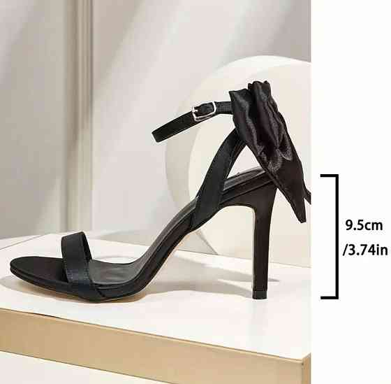 Босоножки с бантиком 24,5 см черный Киев