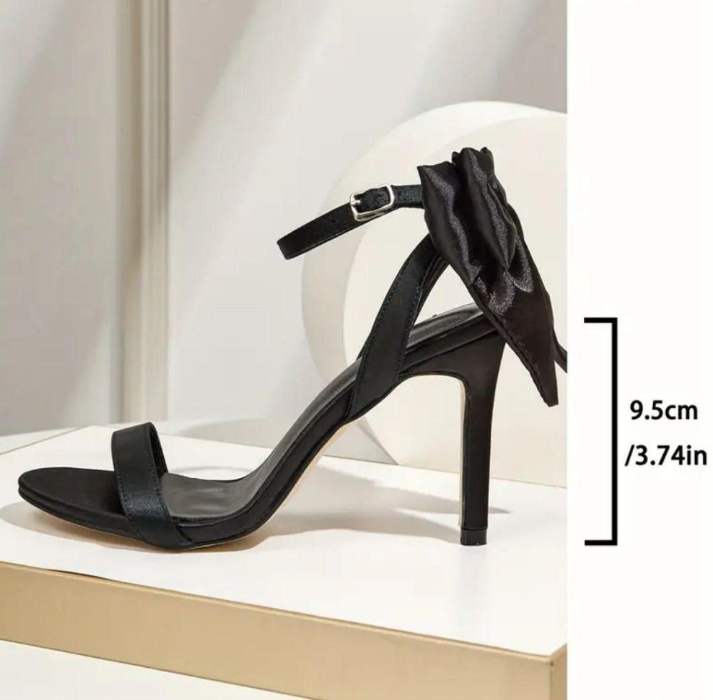 Босоножки с бантиком 24,5 см черный Киев - изображение 2