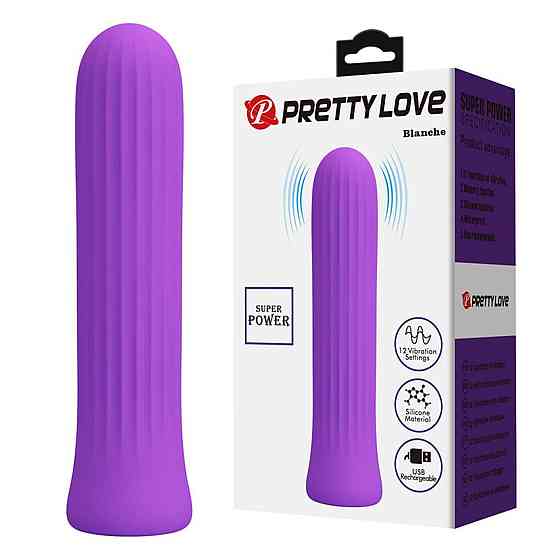 Мини-вибратор PRETTY LOVE Blanche фиолетовый, 10 х 2 см Sex Aura Киев