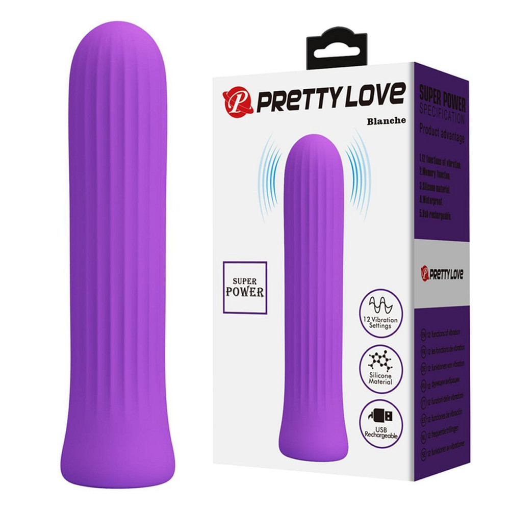 Мини-вибратор PRETTY LOVE Blanche фиолетовый, 10 х 2 см Sex Aura Киев - изображение 1