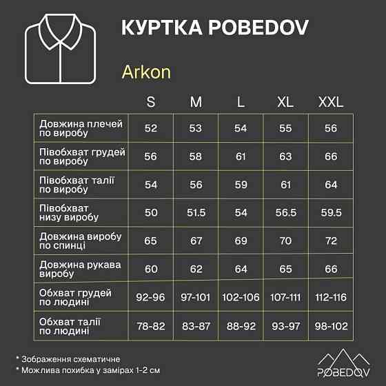 Куртка Pobedov Arkon Чорний M OWku3 168Mba Київ
